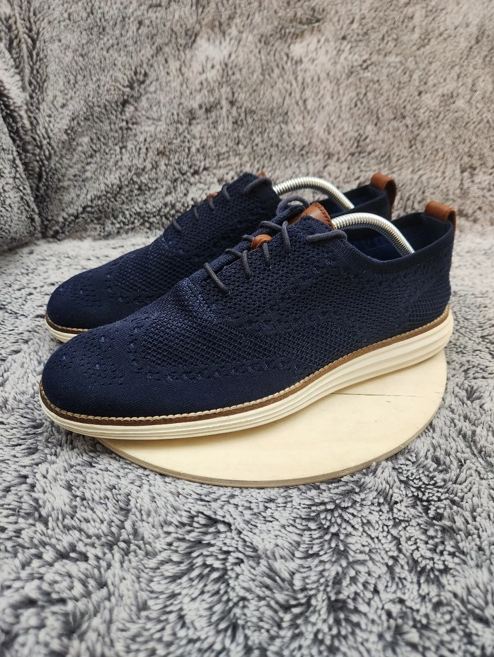 Cole Haan Men's Original Grand Knit Wingtip II Oxford Shoes size 10